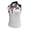 Navy/White, variant on Monterey Club Women's Wild Rose Stamp Contrast Sleeveless Golf Polo Shirt #2385
