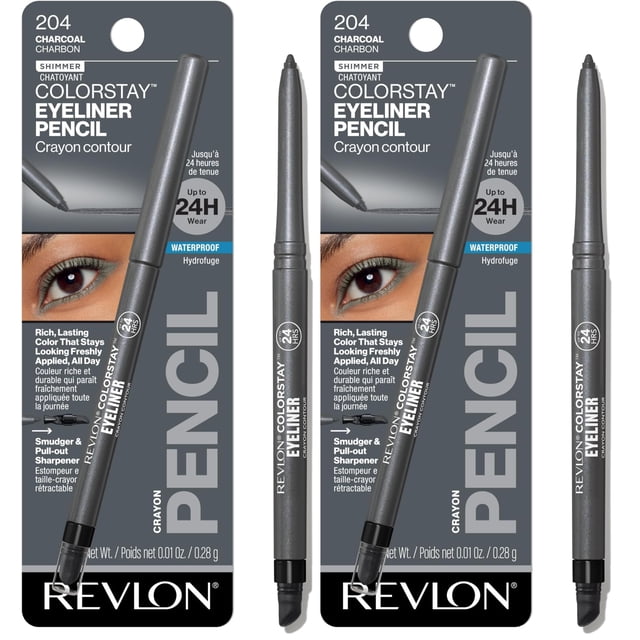 Delineador de ojos REVLON ColorStay Waterproof 204 Charcoal 0.3 ml x2