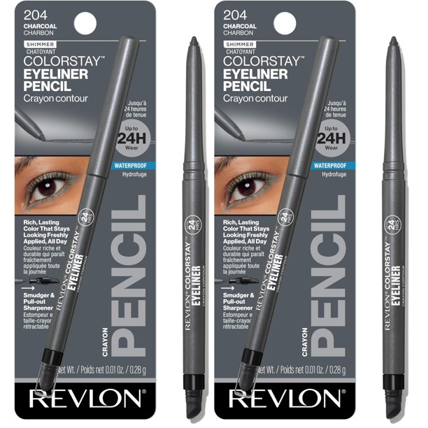 Delineador de ojos REVLON ColorStay Waterproof 204 Charcoal 0.3 ml x2