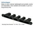 thumbnail image 4 of Uxcell 5 Position Chaise Adjustment Bracket Back Support Adjuster, Black 2 Pack, 4 of 5