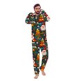thumbnail image 3 of Odeerbi Christmas Onesie Pajamas for Family Holiday Sleep Jumpsuit Long Sleeve Family Christmas Pajamas Matching Sets Dad Fashion Printed Hooded Jumpsuit Sleepwear PJs Set Green, 3 of 5