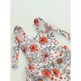 thumbnail image 5 of Bagilaanoe Toddler Baby Girl Jumpsuit Sleeveless Floral Print Romper Overalls 6M 9M 12M 18M 24M 3T Kids Long Flare Pants Summer Outfits, 5 of 8