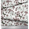 thumbnail image 2 of Soimoi Rayon Fabric Insect,Leaves & Flower Floral Fabric Prints by Yard 42 Inch Wide, 2 of 3