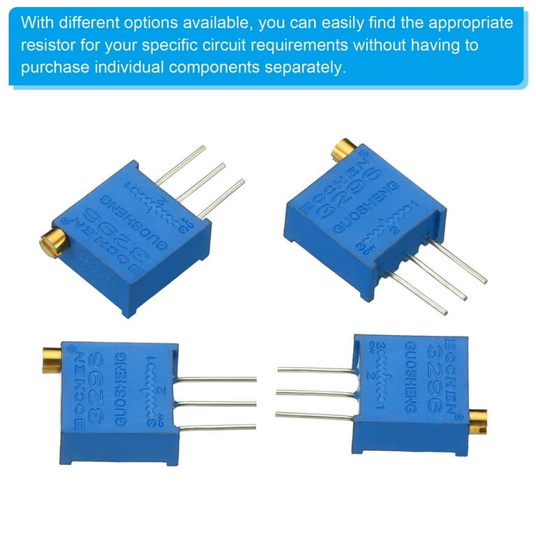 Uxcell Variable Resistor Assorted Kit 13pcs 101R to 1M Ohm