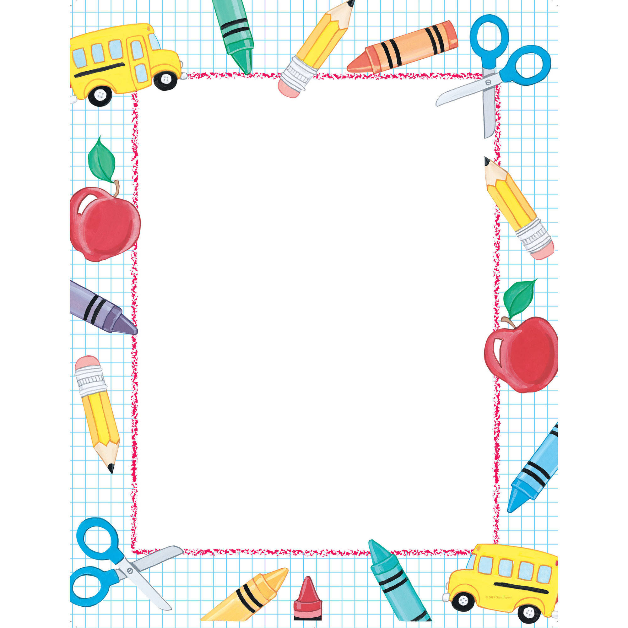 Great Papers! School Stuff Letterhead, 80ct - Walmart.com ...