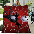 thumbnail image 3 of Nightmare Before Christmas Jack and Sally Flannel Throw Blankets Classics Throw Blankets Couch Sofa Bed Camping Travel for School Boys Girls,59x51inch/150x130cm, 3 of 11
