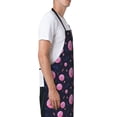 thumbnail image 3 of Pofeuu Pink Planets And Stars Print Waterproof Apron with Pockets Adjustable Cooking Aprons Kitchen Bib for Baking Household Cleaning, 3 of 8