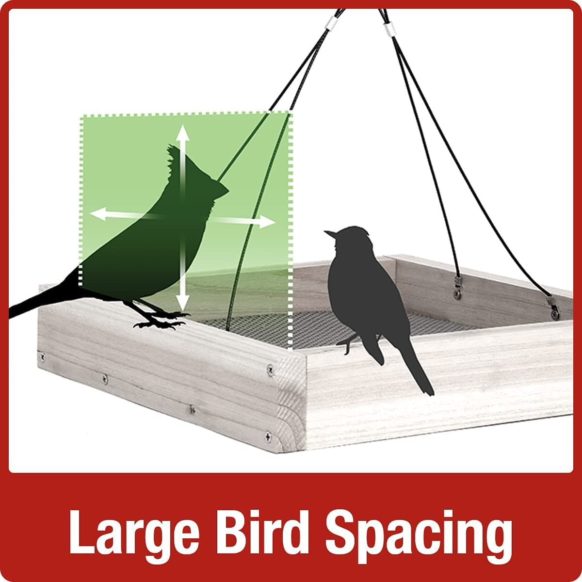 Nature's Way Bird Products CWF3 Cedar Platform Tray Bird Feeder