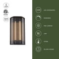 thumbnail image 4 of WV339216VBCR-Alora Lighting-Sabre - 14W LED Bath Vanity-15.75 Inches Tall and 8.63 Inches Wide-Vintage Brass Finish, 4 of 7