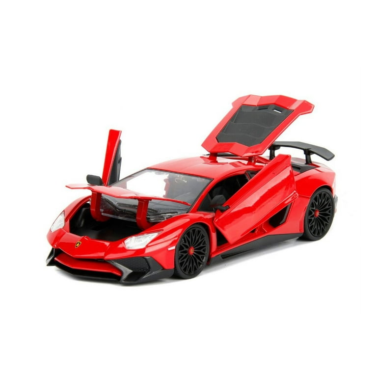 Lamborghini Aventador SV Gloss Red 1/24 Diecast Model Car by Jada Lamborghini Aventador SV Gloss Red 1/24 Diecast Model Car by Jada