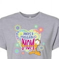 thumbnail image 3 of Garfield - Most Huggable Mom - Juniors Cropped Graphic T-Shirt, 3 of 5