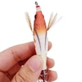 thumbnail image 4 of Señuelo Pesca Luminoso Anzuelos Calamar Anzuelo Artificial Cebo para Peces () Naranja Y Blanco, 4 of 5