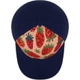 thumbnail image 3 of Red Strawberry Pattern Baseball Cap Classic Golf Cap Soft Dad Hat Multicolor Adjustable Low Profile Hat Unisex, 3 of 6