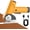 Yellow, variant on CLIQKWEN Rechargeable High-Speed Cardboard Cutter - 2000mAh Electric Box Cutter with LED Light, 4V Heavy Duty Utility Knife for Paper Fabric Carpet Craft Sewing Work