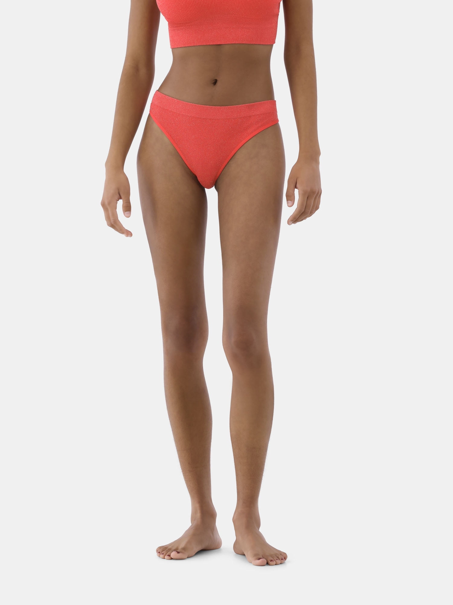 No Boundaries Lurex Thong, 2-Pack, Women's