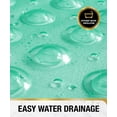 thumbnail image 6 of HITSLAM Shower Mat Non Slip,21x21 Bathtub Mat with Suction Cups and Drain Holes,Machine Washable Bathroom Shower Stall Floor Mat,Soft on Feet,Green, 6 of 7