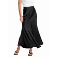 thumbnail image 3 of Womens Skirts Business Casual Clothes High Waisted Cocktail Party Wedding Guest Mermaid Maxi Skirt Black S, 3 of 9