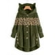 thumbnail image 1 of Puntoco Chaqueta holgada con capucha y botones de felpa para mujer Puntoco Puntoco-1, 1 of 5