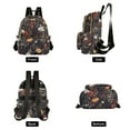 thumbnail image 4 of FORMRS Mini Backpack Purse for Women Travel Daypack Casual Shoulder Bag, Black Floral Pattern, 4 of 7