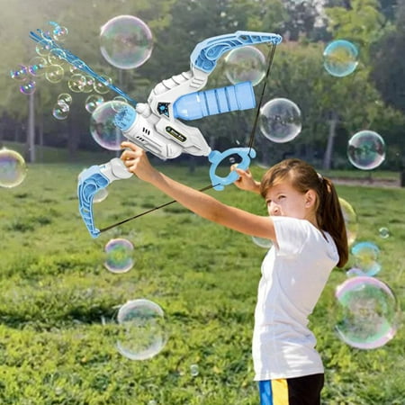 Machine à bulles électrique 2 en 1 arc et flèche souffleur à bulles  automatique bulle de