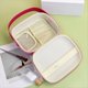 thumbnail image 2 of Estuche de Maquillaje Impermeable de Gran Capacidad: Bolsa de Cosméticos con Asa, Bolsa de Almacenamiento Cuadrada para Artículos Esenciales de Baño A, 2 of 5