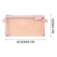 thumbnail image 2 of Anuirheih Pen Bag, Blank Canvas Zipper Pouch for DIY Craft, Pencil Case Makeup Bags with Colored Zipper Cosmetic Bag Travel Bags(8.1X4.7inch,Hot Pink）, 2 of 4