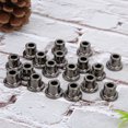 thumbnail image 4 of 20 piezas de tacón alto, cubierta protectora de Metal, tapón, accesorios para zapatos DIY, 12/14/17mm, negro, 14mm, 4 of 8
