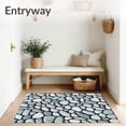 thumbnail image 3 of ODIKA 6'x9' Machine Washable Non-Slip Area Rug, Grey Pebble Natural Stone Inspired High Traffic Rug, Gray, 78925, 3 of 7
