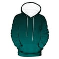 thumbnail image 4 of Mens Big & Tall Hoodies Plus Size M-4X Pullover Fleece Lined Sweatshirts with Front Pocket Long Sleeve Gradient Printed Athletic Workout Hoodie Tops, 4 of 6