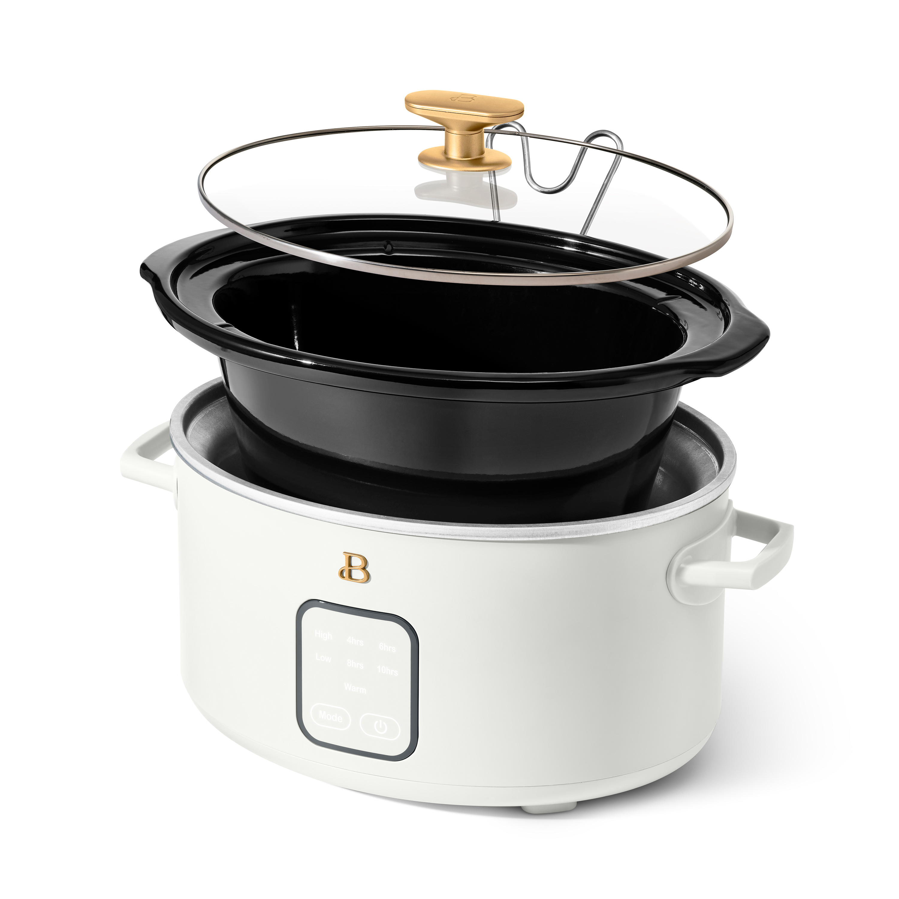 Beautiful by Drew Barrymore 4-Quart Slow Cooker, White Icing photo 7