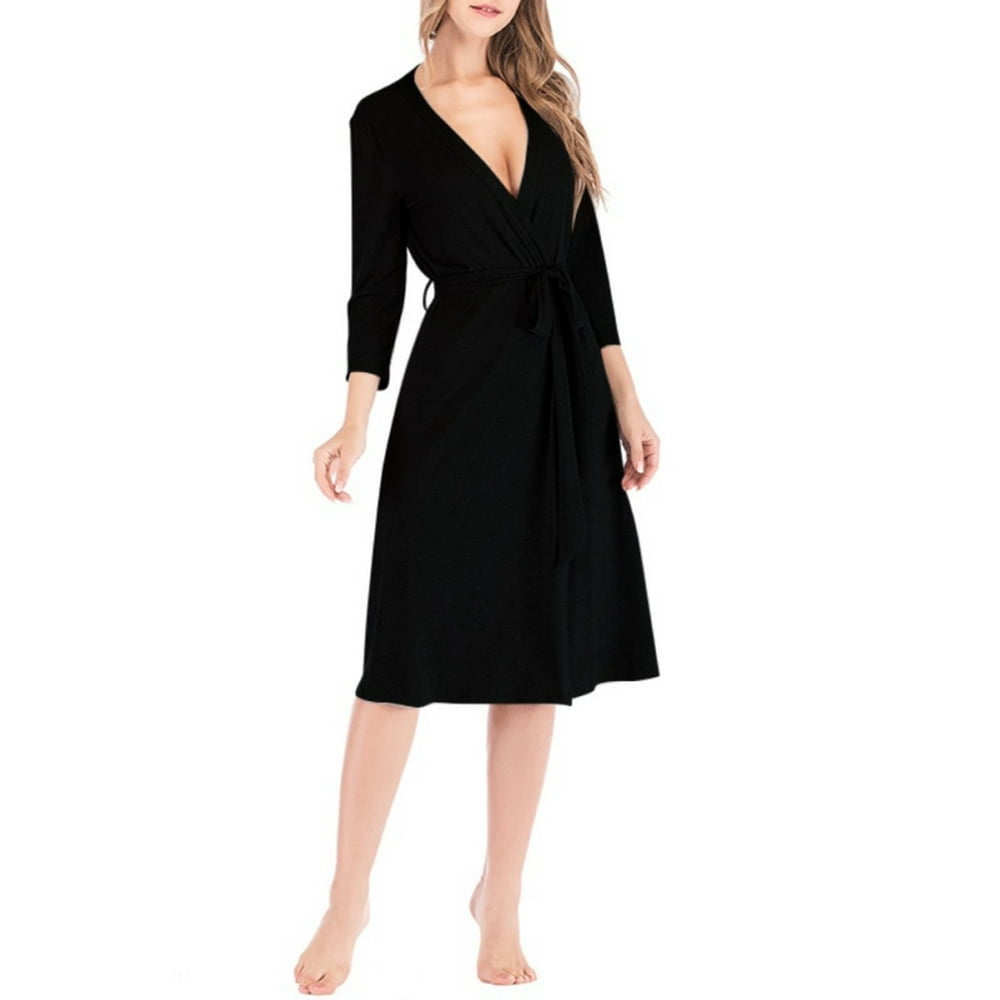 women's robe knee length