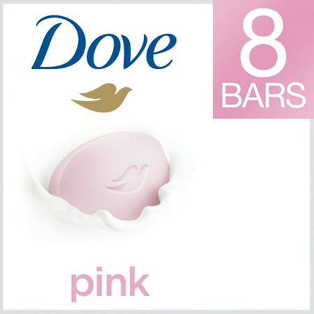 Dove Pink Beauty Bar, 4 oz, 8 Count - Walmart.com