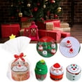 thumbnail image 3 of Embroidered Santa Christmas Tree 100 Turkish Cotton Hand Towel, White Red Gre,., 3 of 8