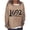 Khaki, variant on Lolmot Oversized Sweatshirt for Women 1692 They Missed One Sweatshirt Halloween Funny Vintage Letter Print Pullover Sweatshirt Casual Long Sleeve Crew Neck Pullover Tops