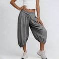 thumbnail image 6 of YHAJDS Ladies Shorts Solid 7 Inches Loose Casual Everyday Summer Essential Hot Weather, 6 of 8