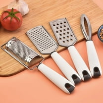 Multi-Purpose Planer, Kitchen Scraper, Stainless Steel Cheese Grater, Vegetable Shredder, Compact for Camping Picnics Barbecues