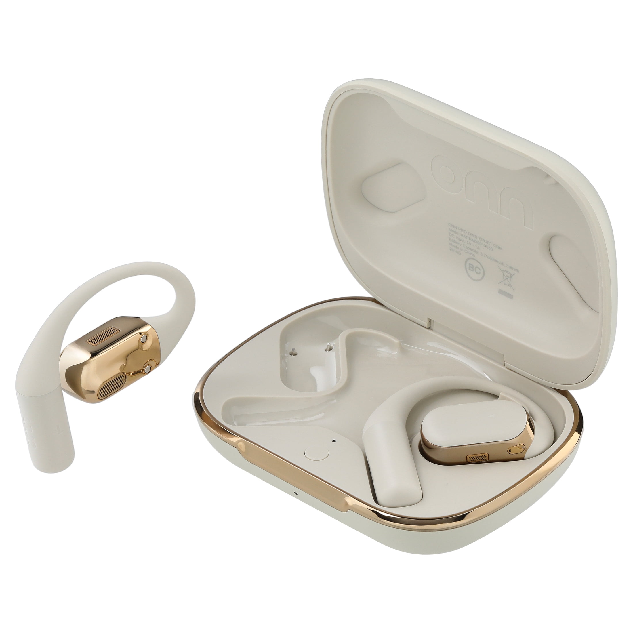onn Trekster Pro Wireless Open-Ear Earphones, White