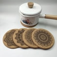 thumbnail image 4 of ACDANC 12Pcs Coasters,Eco-Friendly Cork Coasters for Drinks,Elegant Drink Coasters Set, 4 of 5