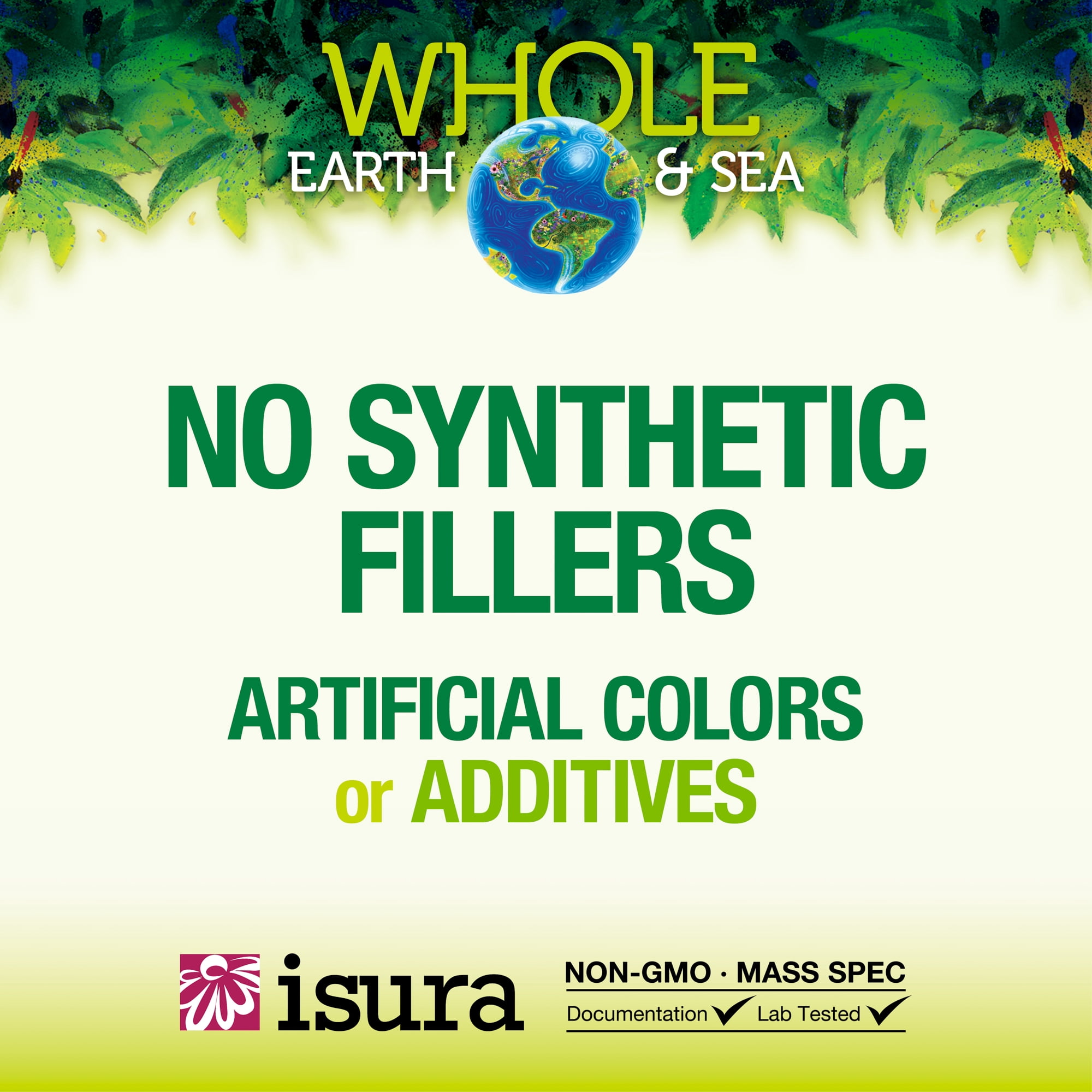 Whole Earth & Sea from Natural Factors, Vitamin D3 5000 IU (125 mcg), Whole Food Supplement, Vegan, 60 Capsules (60 Servings)