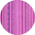 thumbnail image 1 of Ahgly Company Indoor Round Abstract Purple Modern Area Rugs, 4' Round, 1 of 4