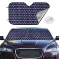 thumbnail image 2 of Kdxio Purple and Blue Squares Print Windshield Sun Shade,UV Rays and Sun Heat Protection,Sunshade for Car Windshield,Car Shade Front Windshield - Medium, 2 of 6