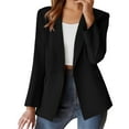 thumbnail image 4 of Yigetop Womens Blazers Dressy Casual Blazers for Women Casual Oversized Open Front Long Sleeve Elegant office Suit Jackets Work Business Blazers 2025 Women's Blazers & Suit Jackets, Black, L, 4 of 9