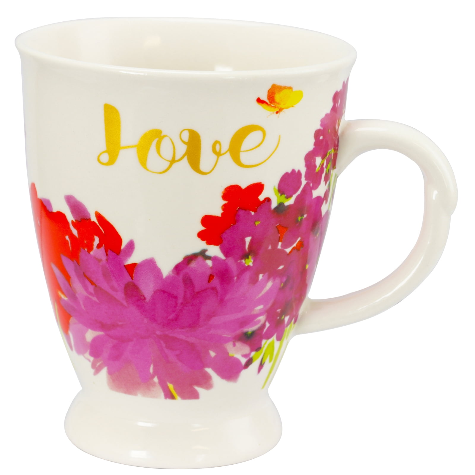 Gibson Home 17.4 oz Cup Set, Set of 4 Assorted Designs