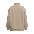 thumbnail image 5 of Womens Sweatshirt Casual Half Zip Fleece Long Sleeve Lightweight Pullover with Kangaroo Pocket Fall Outfits 2026, 5 of 7