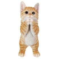 HI-LINE GIFT LTD. PLAYING ORANGE TABBY KITTEN STATUE