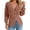 Brown, variant on Deep V-neck Women Solid Button Down Slim Knit Cardigan Coat Sweater