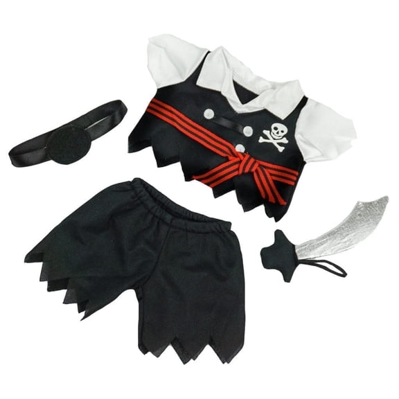 Pirate Doll Outfit for 6–10 Inch Dolls – Costume Shirt and Pants Clothing Set