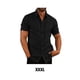 thumbnail image 2 of Camisa de fiesta para hombre Qarigey manga corta con botones Negro L, 2 of 5