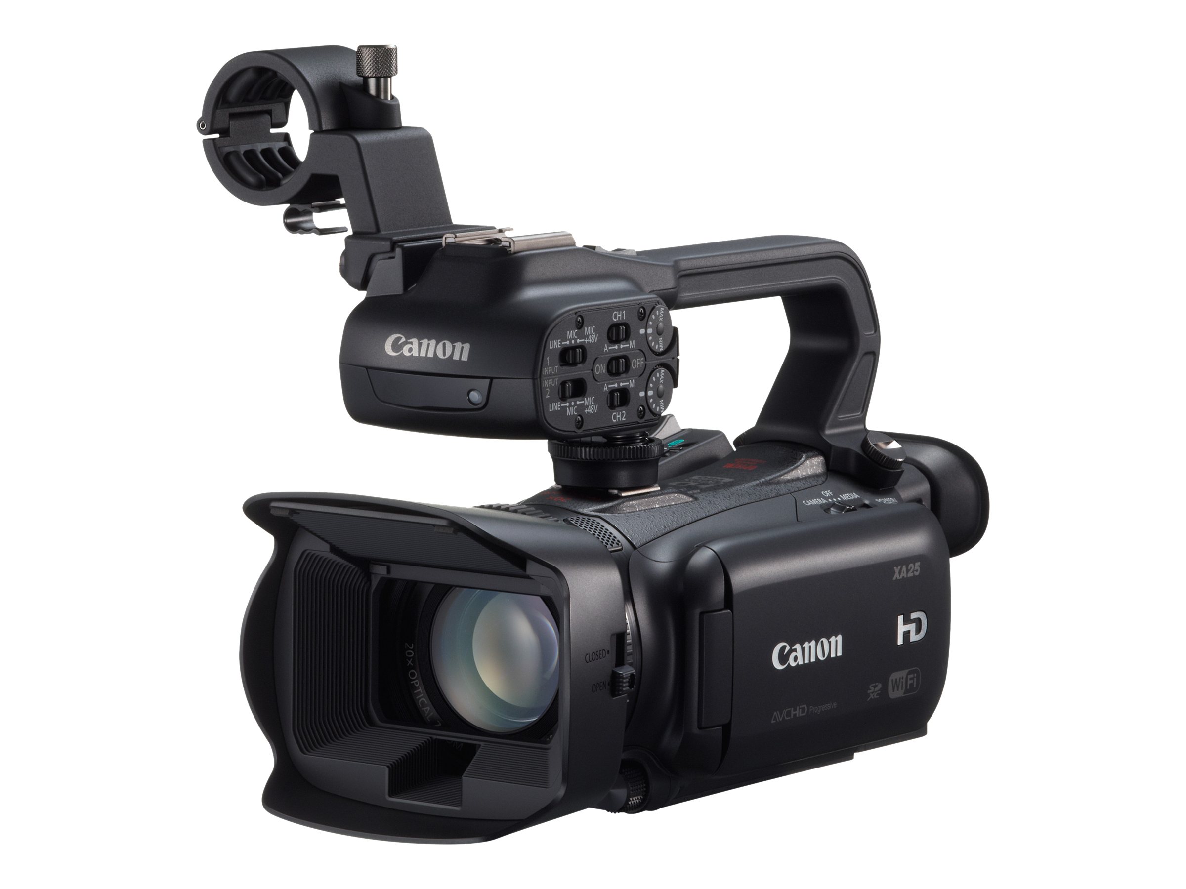 Canon XA25 - Camcorder - 1080p - 3.09 MP - 20x optical zoom - flash card - Wi-Fi - image 3 of 15