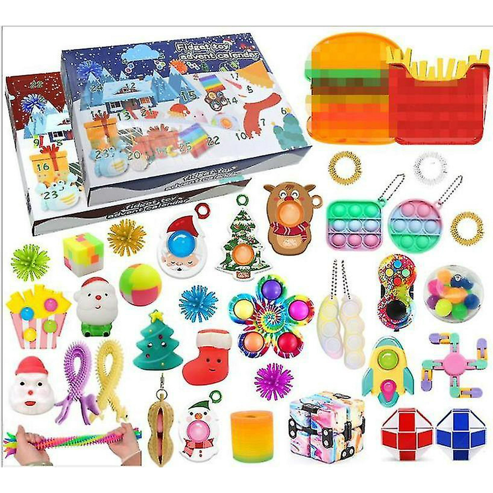 Fidget Toys Squid Game Advent Calendar Pack Anti Stress Toys Kit Stress